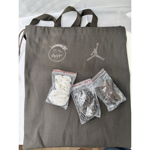 Travis Scott x Jordan Jumpman Jack TR Sail Light Umber Men’s 9.5 Shoes Mocha - Picture 13 of 16